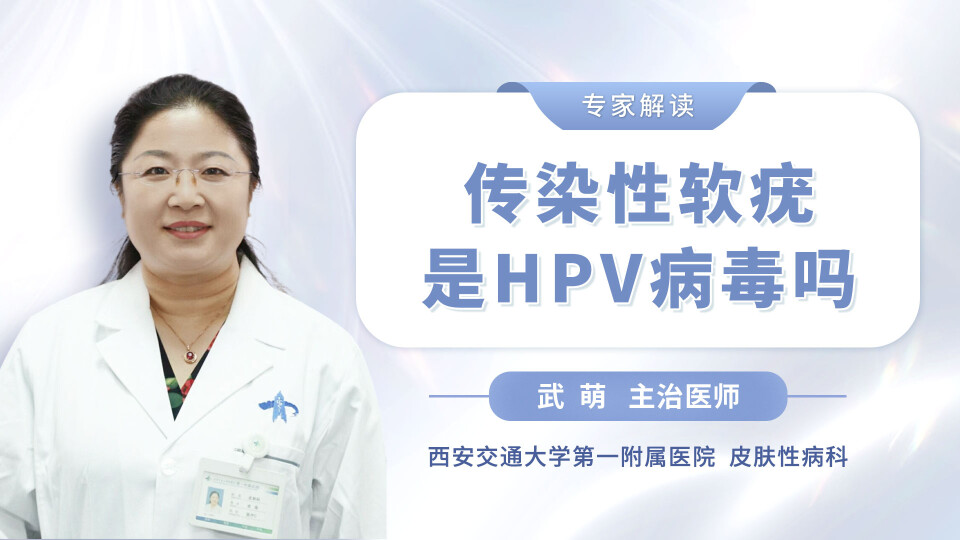 传染性软疣是hpv病毒吗？